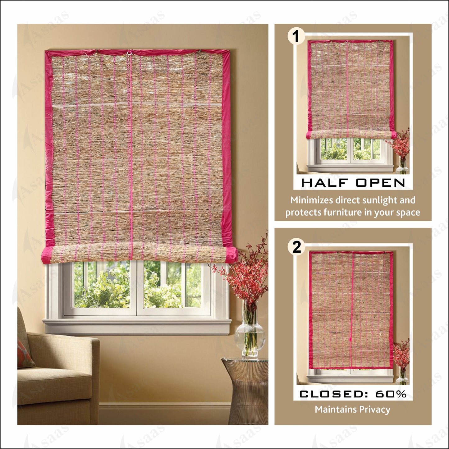 Vetiver (Khus) Cooling Curtains 🌿